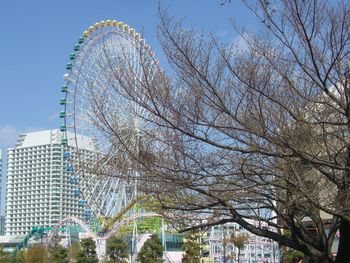 Low angle view of ferris wheel