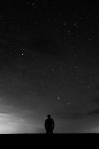 Scenic view of star field against star field