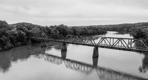 Bridge over river against sky