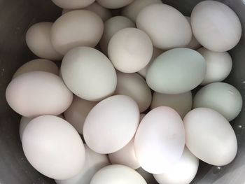 Full frame shot of eggs