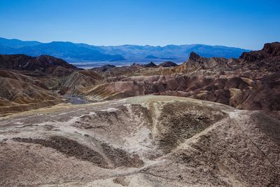 Scenic view of dramatic landscape against sky