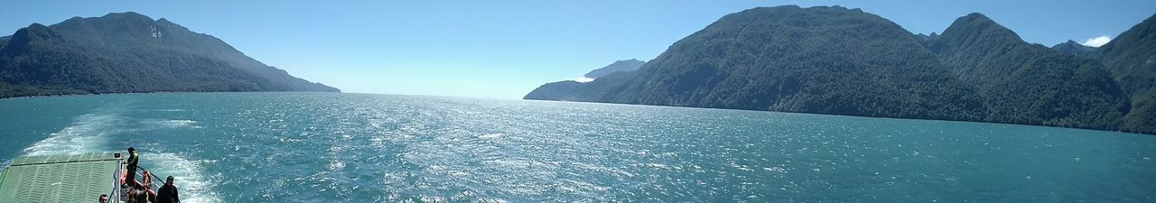 Panoramic view of sea against sky