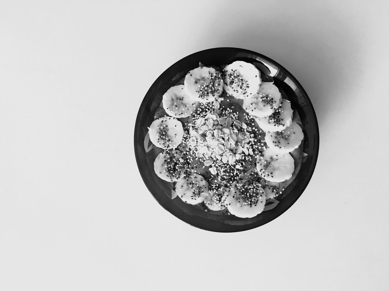 food and drink, still life, food, studio shot, freshness, white background, no people, bowl, plate, directly above, table, serving size, ready-to-eat, indoors, close-up, healthy eating, sweet food