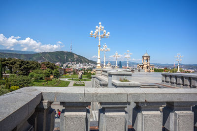 View of building against blue sky