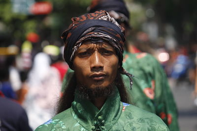 Close-up portrait of young man