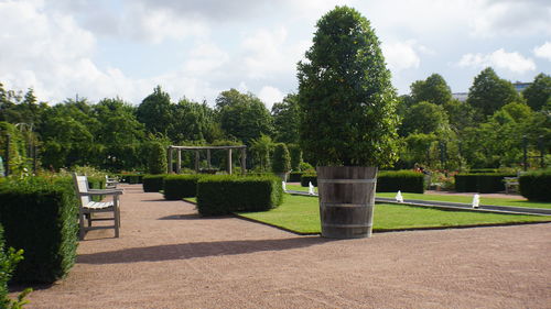 Built structure in park against sky