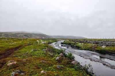 Scenic view of landscape against sky