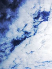 Low angle view of clouds in sky