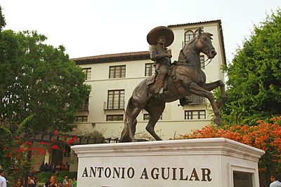Low angle view of statue