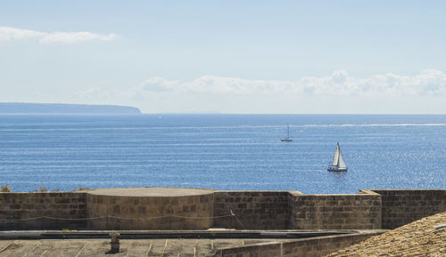 Scenic view of sea against sky