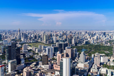 The metropolitan bangkok city - aerial view urban tower bangkok city thailand 