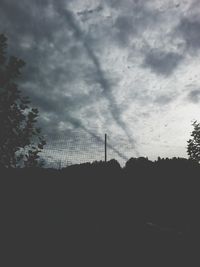 Low angle view of storm clouds in sky