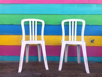 Chairs on beach