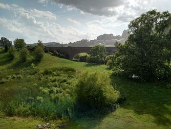 Scenic view of landscape against sky