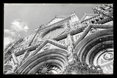 Low angle view of temple