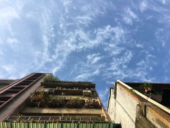 Low angle view of building against sky