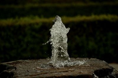 Close-up of water splashing