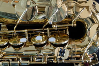 Close-up of saxophone