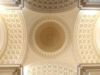 Low angle view of ornate ceiling in building