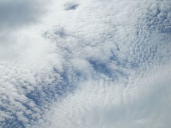 Low angle view of cloudy sky