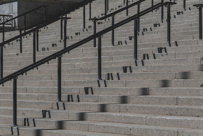 Marble steps in front of the government building in the usa