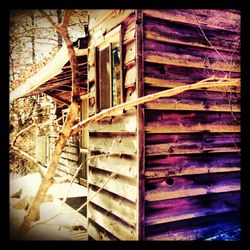 Close-up of wooden door