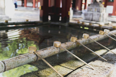 Water fountain in temple