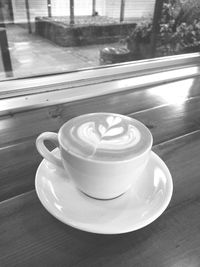 Close-up of coffee on table