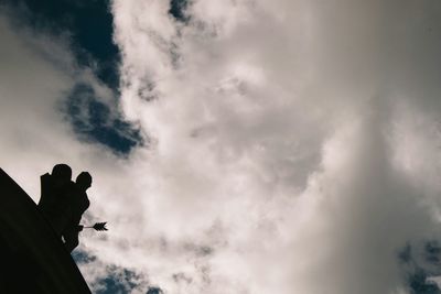Low angle view of cloudy sky