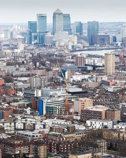 High angle view of cityscape