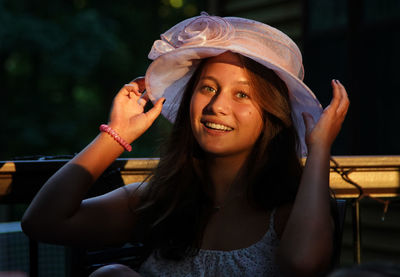 Portrait of a beautiful young woman