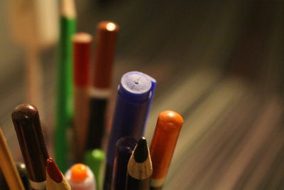 Close-up of object on table