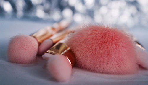 Close-up of beauty product on table
