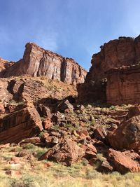 View of rock formations