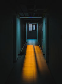 Empty corridor of building