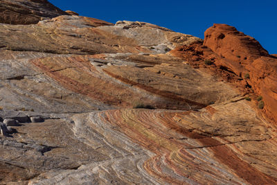 Scenic view of mountains against clear sky
