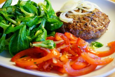 Close-up of served food
