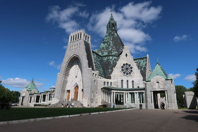 Low angle view of historic building against sky