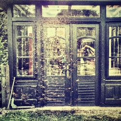 Close-up of closed door