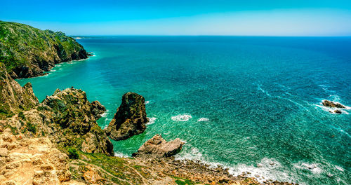 Scenic view of sea against sky