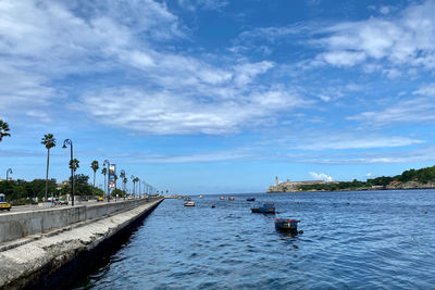 Scenic view of river against sky