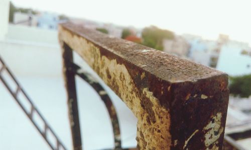 Close-up of rusty metal