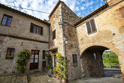 Low angle view of old building