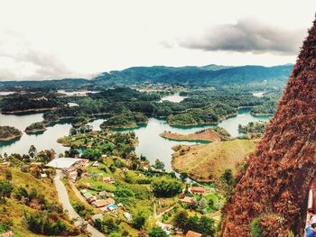 Panoramic view of landscape against sky