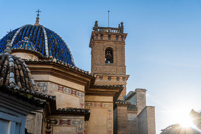 Dome and belfry in oliva, valencia spain.