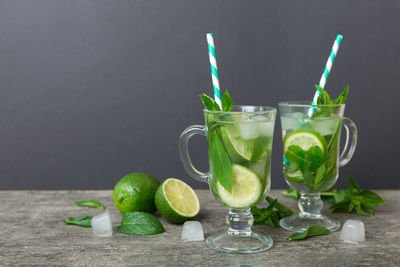 Close-up of drink on table