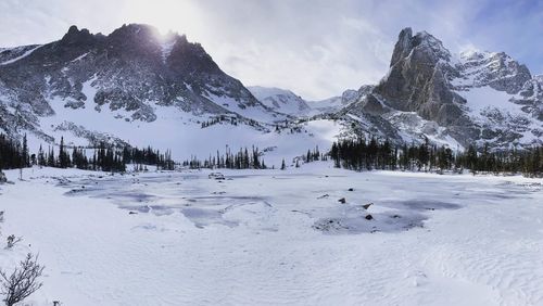 Rocky mountain national park in the dead of winter. 