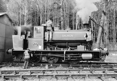 Train on railroad track