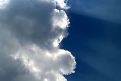 Low angle view of clouds in sky