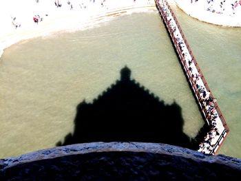 Shadow of tree on the wall